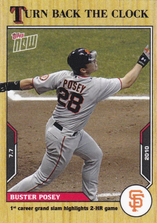 2021 TURN BACK THE CLOCK #98 BUSTER POSEY- SAN FRANCISCO GIANTS - Baseball Card Single
