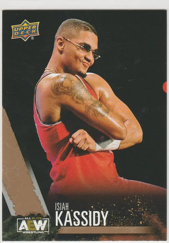 2021 UPPER DECK AEW ALL ELITE WRESTLING GOLD PARALLEL #14 ISIAH KASSIDY - Other