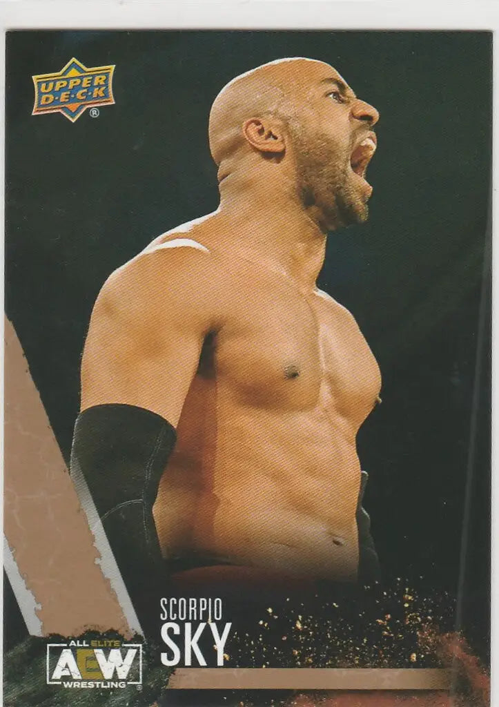 2021 UPPER DECK AEW ALL ELITE WRESTLING GOLD PARALLEL #8 SCORPIO SKY - Other