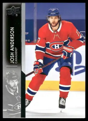 2021 Upper Deck Josh Anderson #95 Hockey - Hockey Card Single