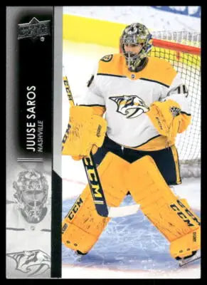 2021 Upper Deck Series 1 Juuse Saros #105 - Hockey Card Single