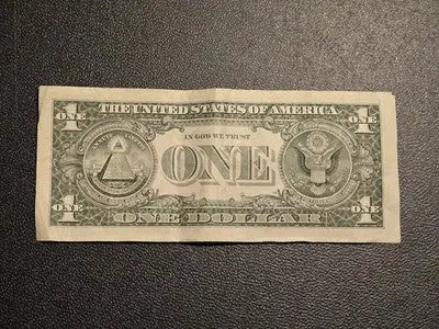 2021 US $1 Bill Paper Money - Very Fine Circulated Note - Rare Collectible - Coins & Currency