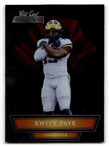 2021 Wild Card Alumination Kwity Paye Football Card Michigan Wolverines FO ID61853