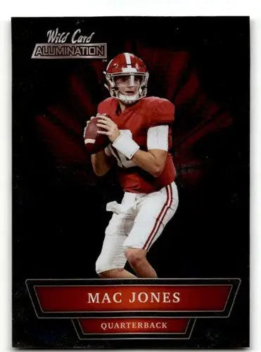 Original gloss Mac Jones football card from 2021 Wild Card Alumination series