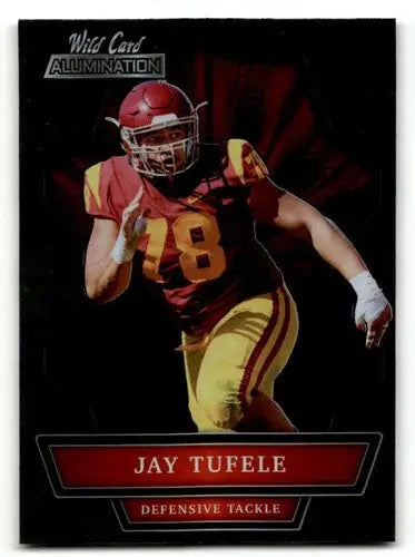 2021 Wild Card Alumination Jay Tufele USC Trojans football card for collectors