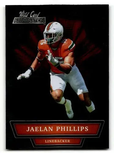 2021 Wild Card Alumination #ABC-55 Jaelan Phillips Miami Hurricanes ID:61855 - Football Card Single