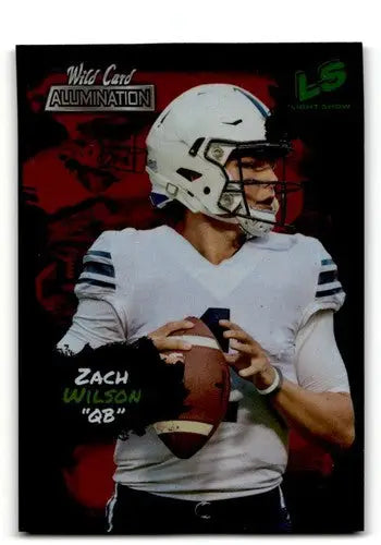 2021 Wild Card Alumination #LS2 Zach Wilson BYU Cougars Football Car ID:61836 - Football Card Single