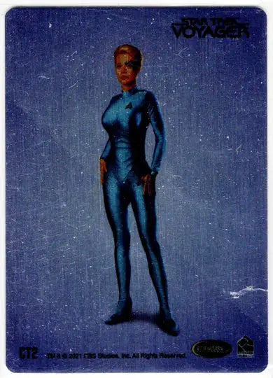 2021 Women of Star Trek Seven of Nine case topper card for trading card collection