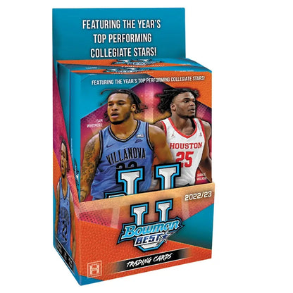 Bowman Best University Basketball 2022-23 Trading Card Box for collecting and trading