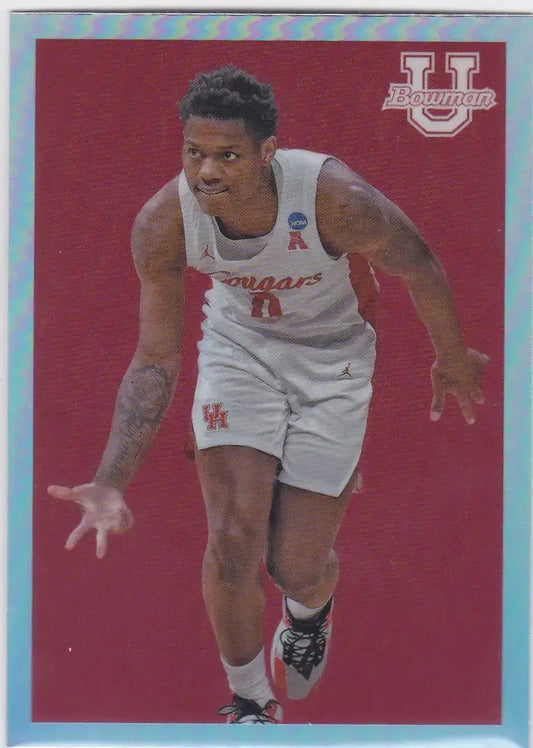 2022-23 Bowman Chrome University #09B-29 Marcus Sasser 2009 insert Houston - Basketball Card Single