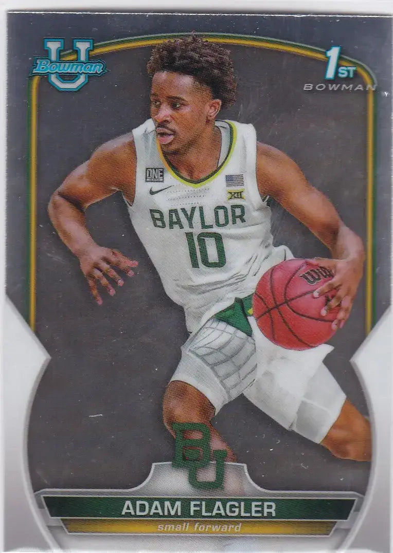 2022-23 Bowman Chrome University#16 Adam Flager Baylor