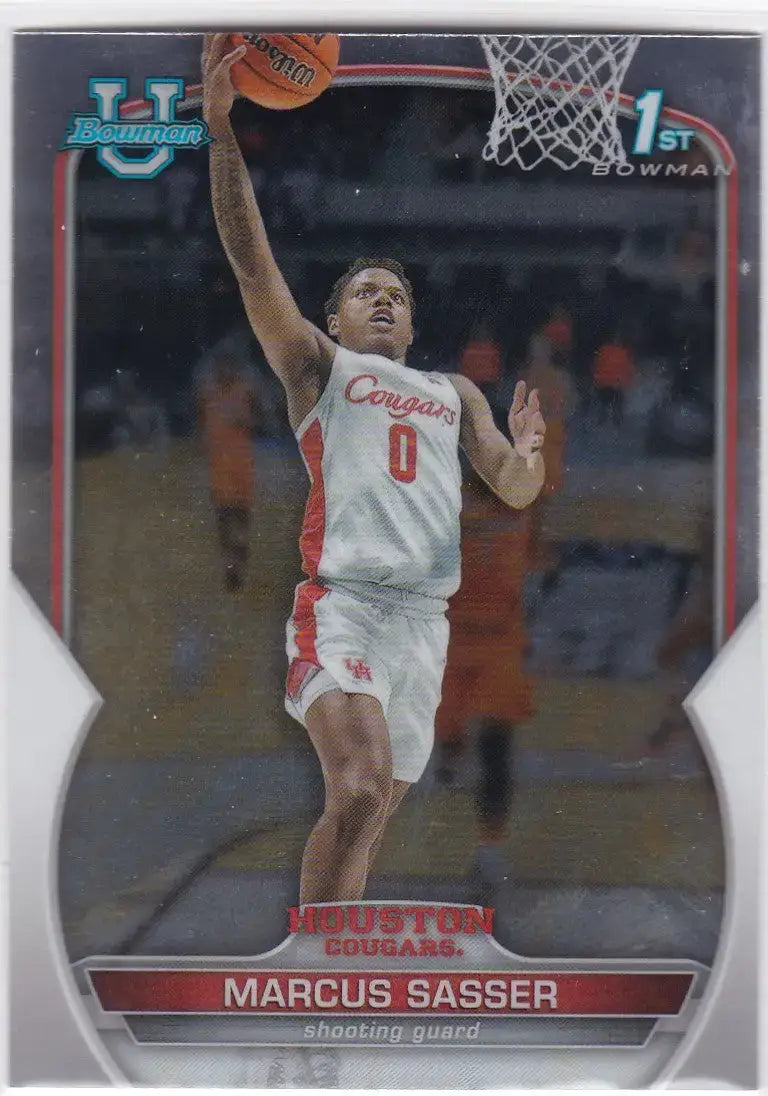 2022-23 Bowman Chrome University#93 Marcus Sasser Houston