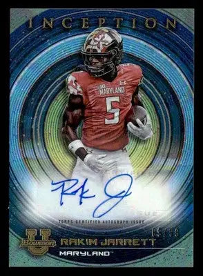 2022-23 Bowman U Inception #BIA-RJ Rakim Jarrett Base Autographs Blue Foil #/99 - Football Card Single