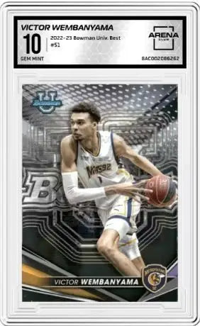 2022-23 Bowman University Best Victor Wembanyama #51 Basketball ACC 10
