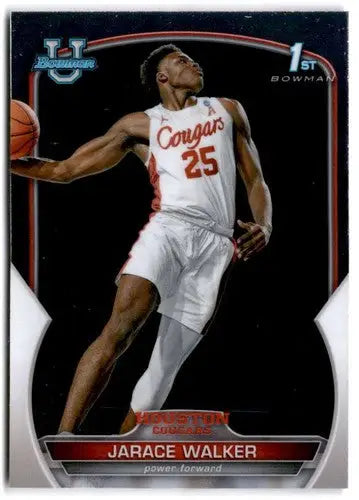 Original gloss Bowman University Chrome Jarace Walker basketball card in near mint condition