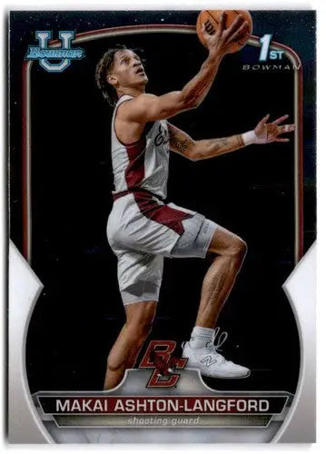 2022-23 Bowman University Chrome #21 Makai Ashton-Langford NM Near Mint ID:65362 - Basketball Card Single
