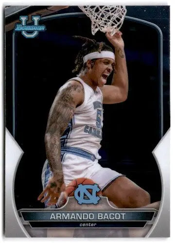 2022-23 Bowman University Chrome Armando Bacot basketball card in near mint condition