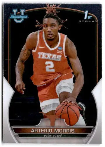 2044 Arterio Morris Bowman University Chrome basketball card original gloss near mint