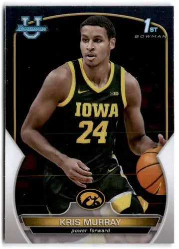 2022-23 Bowman University Chrome Kris Murray basketball card in University Chrome product