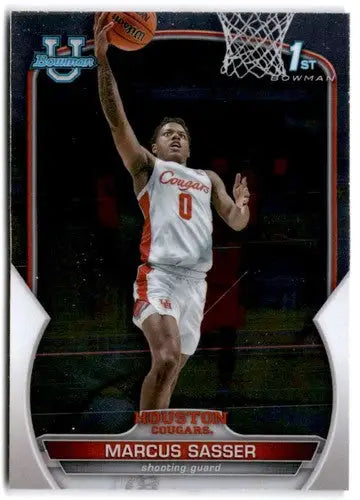 2022-23 Bowman University Chrome #93 Marcus Sasser NM Near Mint 1st Bow ID:65426 - Basketball Card Single