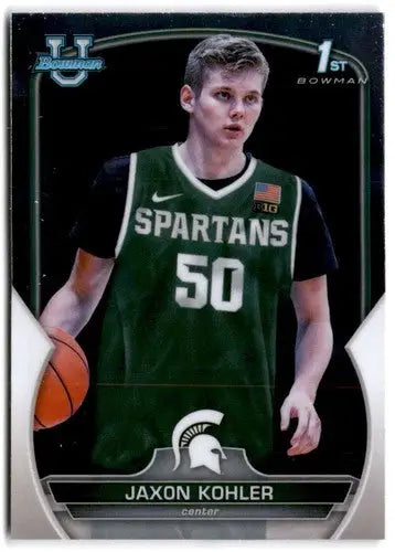 Jaxon Kohler basketball card from Bowman University Chrome 2022-23 in near mint condition
