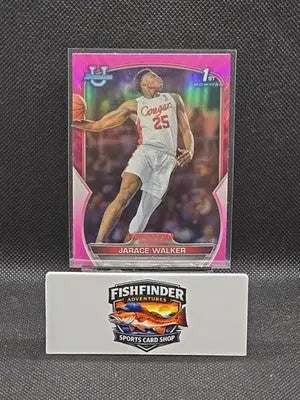 2022-23 Bowman University Chrome - Jarace Walker #14 Pink Refractor (RC) - Basketball Card Single