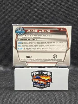 2022-23 Bowman University Chrome - Jarace Walker #14 Pink Refractor (RC) - Basketball Card Single