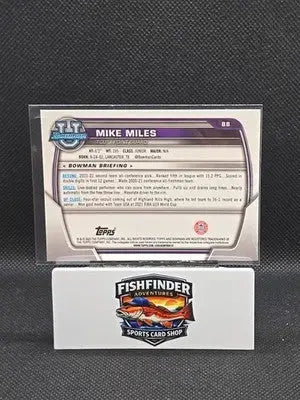 2022-23 Bowman University Chrome - Mike Miles #88 Purple Shimmer Refractor (RC) - Basketball Card Single