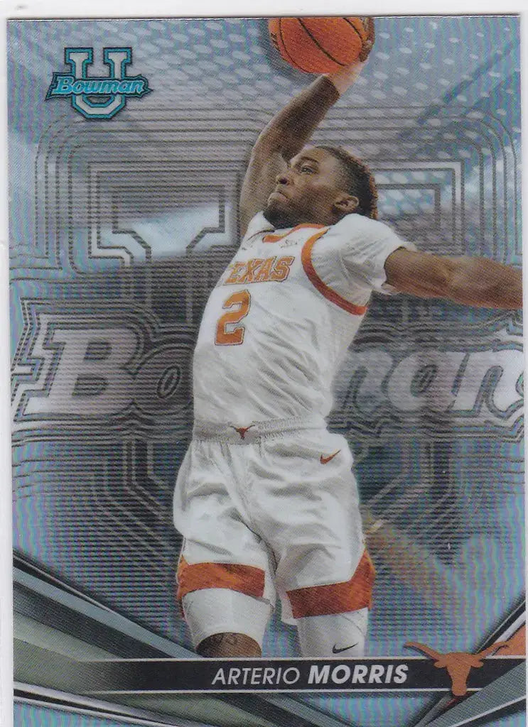 2022-23 Bowman’s Best University #88 Arterio Morris Refractor Texas