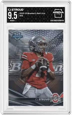 2022-23 Bowman’s Best University CJ Stroud #75 Football AC 9.5 - Football Card Single