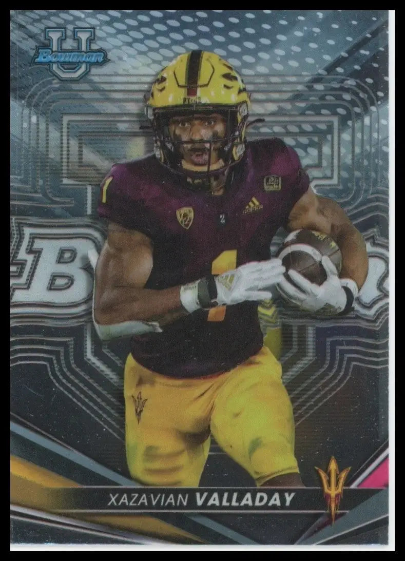 2022-23 Bowmans Best University Xazavian Valladay #32 Arizona State Sun Devils - Football Card Single