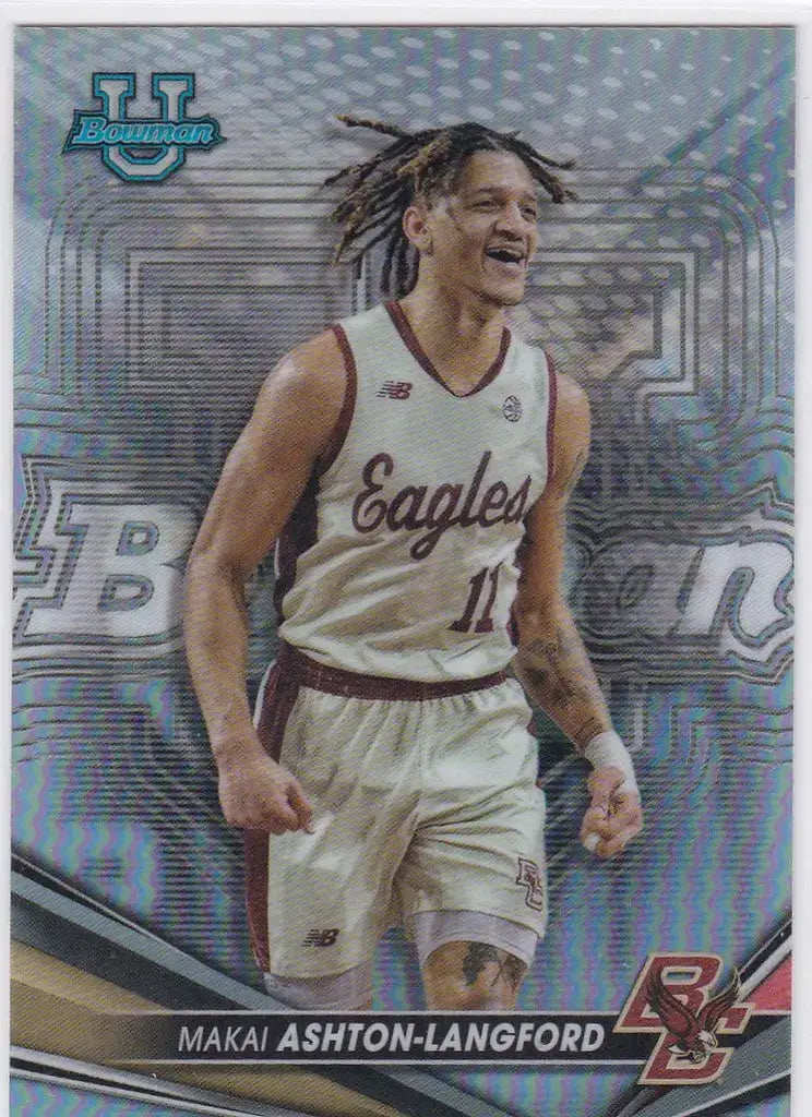 2022-23 Bowman’s University Best #86 Makai Ashton-Langford Refractor Boston College