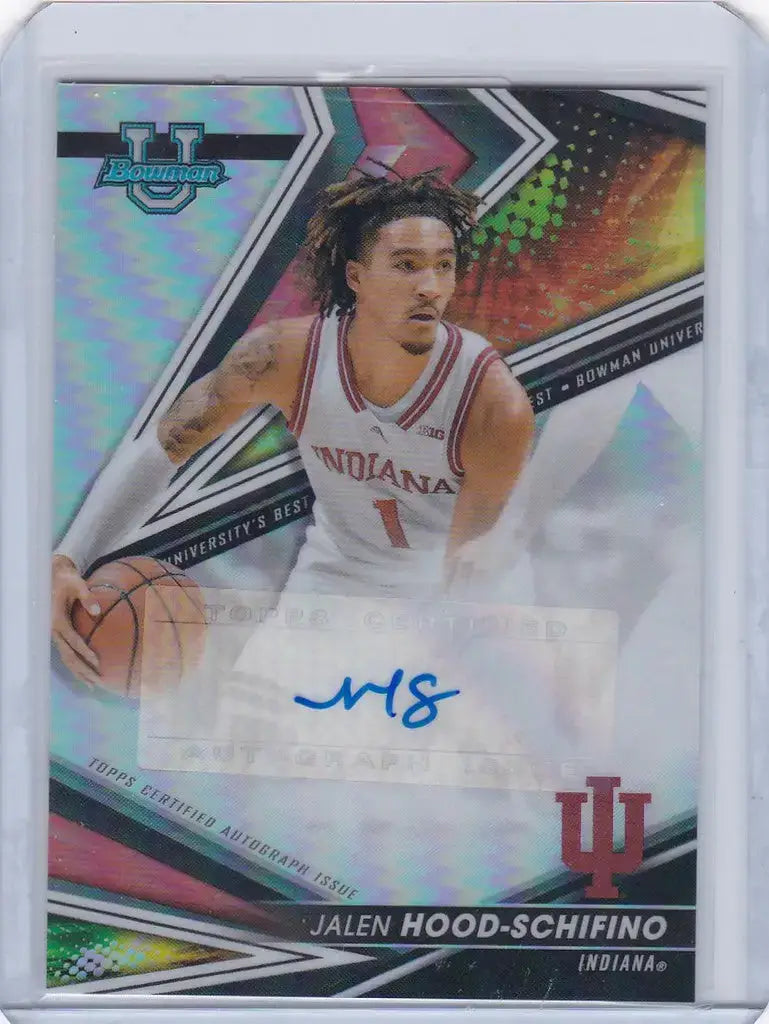 2022-23 Bowman’s University Best #BOA-JHS Jalen Hood-Schifino Refractor Auto - Other