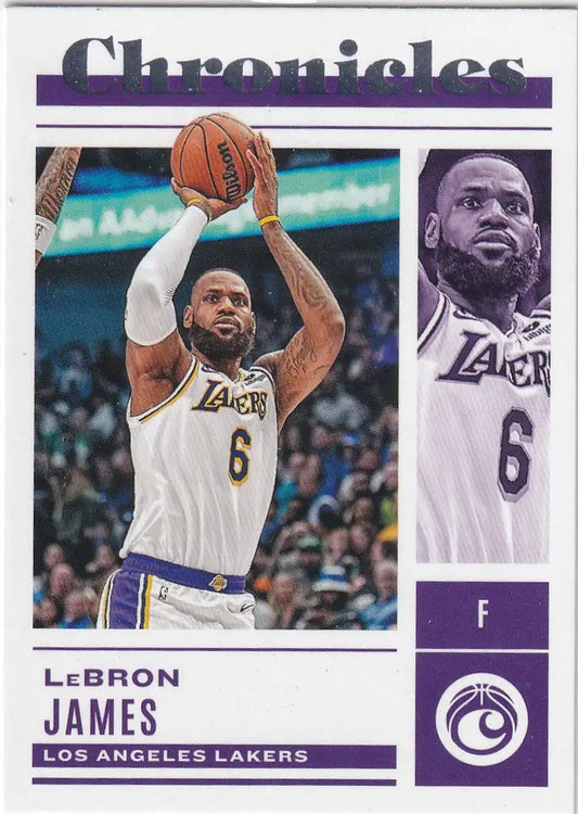2022-23 CHRONICALS #22 LEBRON JAMES- LOS ANGELES LAKERS - Basketball Card Single
