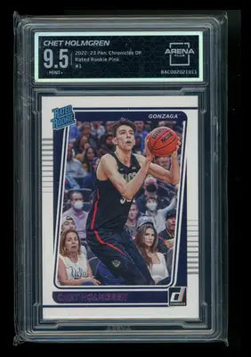 2022-23 Chronicles Draft Pick Pink Chet Holmgren #1 Basketball Arena Club 9.5 - Basketball Card Single