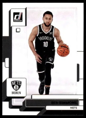 Original gloss Ben Simmons basketball card from 2022-23 Donruss Simply Sandoval Nets