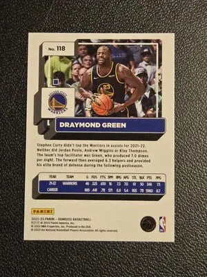 2022-23 Donruss #118 Draymond Green Holo Laser Green - Basketball Card Single
