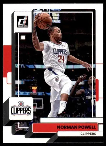 Norman Powell basketball card with original gloss, Norman Powell NM-MT Clippers