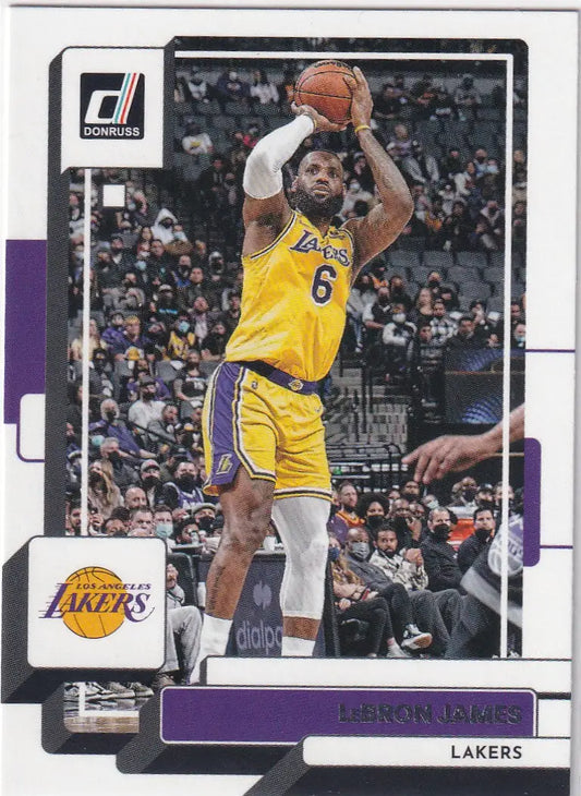 2022-23 DONRUSS #128 LEBRON JAMES- LOS ANGELES LAKERS - Basketball Card Single