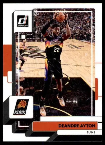Basketball trading card of Deandre Ayton in Suns uniform with original gloss NM-MT