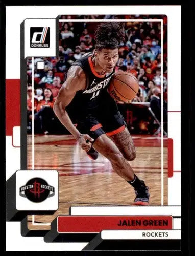 Jalen Green basketball card from 2022-23 Donruss with original gloss rated NM-MT