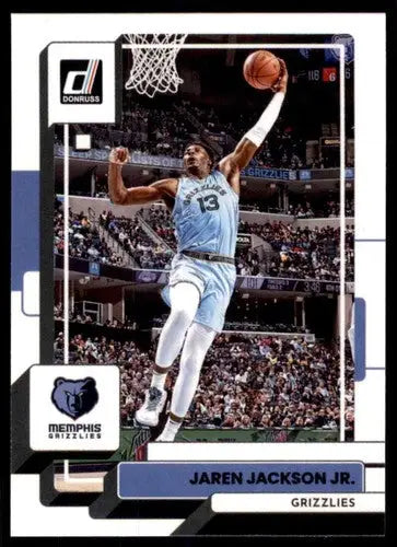 Original gloss Jaren Jackson Jr. basketball card from 2022-23 Donruss Simply Sandoval