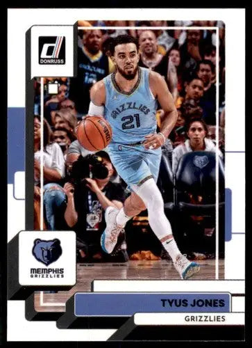 Original gloss Tyus Jones basketball card 2022-23 Donruss NM-MT Grizzlies