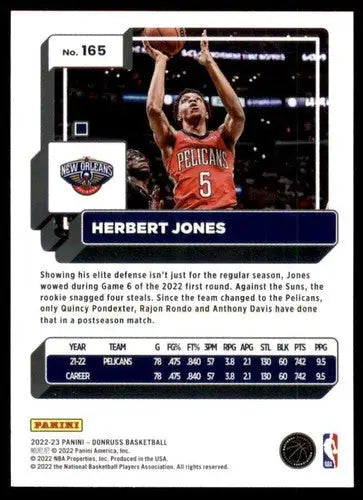 2022-23 Donruss #165 Herbert Jones NM-MT Pelicans ID:57196 - Basketball Card Single