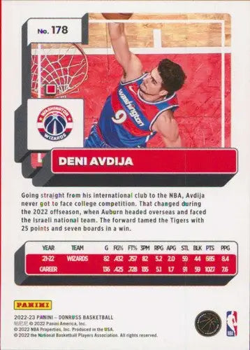 2022-23 Donruss #178 Deni Avdija NM-MT Wizards ID:57247 - Basketball Card Single
