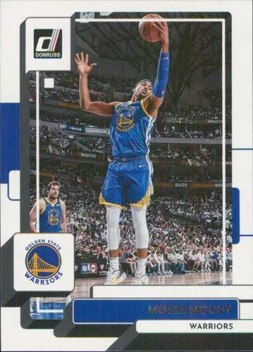 Original gloss basketball trading card of Moses Moody NM-MT from 2022-23 Donruss
