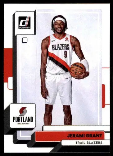 Original gloss Jerami Grant basketball card from 2022-23 Donruss series featuring Jerami Grant