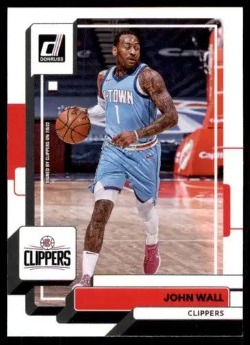 2022-23 Donruss John Wall basketball card with original gloss, NM-MT Clippers edition