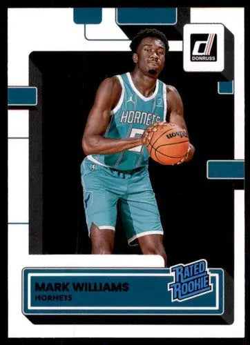 Mark Williams rated rookie basketball card with original gloss from 2022-23 Donruss series