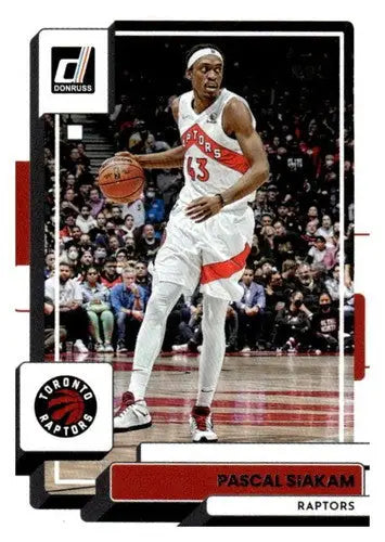 Original gloss Pascal Siakam basketball card 2022-23 Donruss NM-MT Raptors